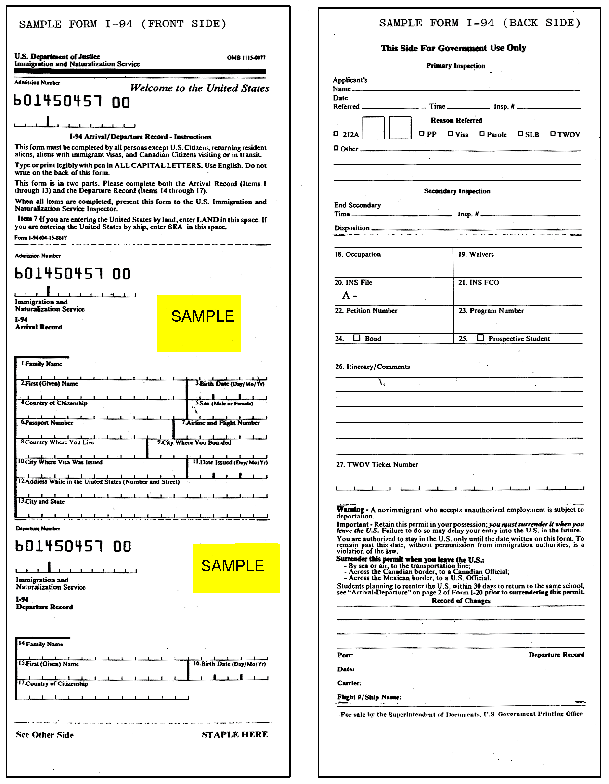 how do i find my i-94 form